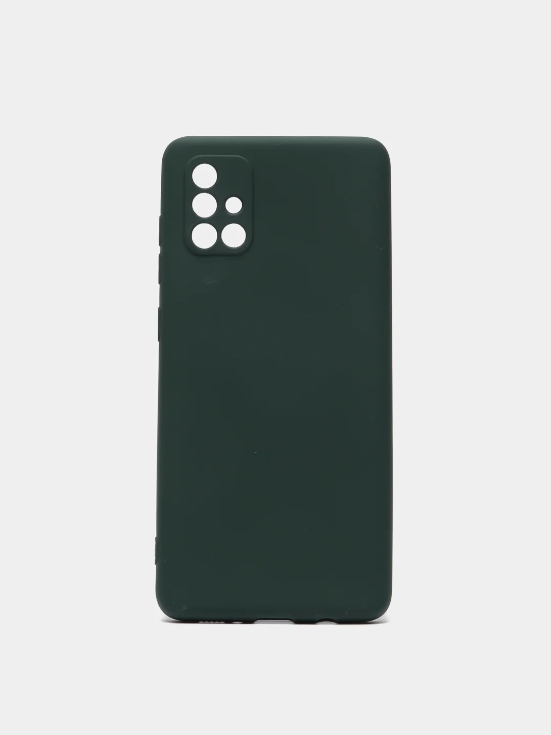 Тёмно-зелёный чехол силиконовый для Samsung A22 / M32, A32, A51, A71