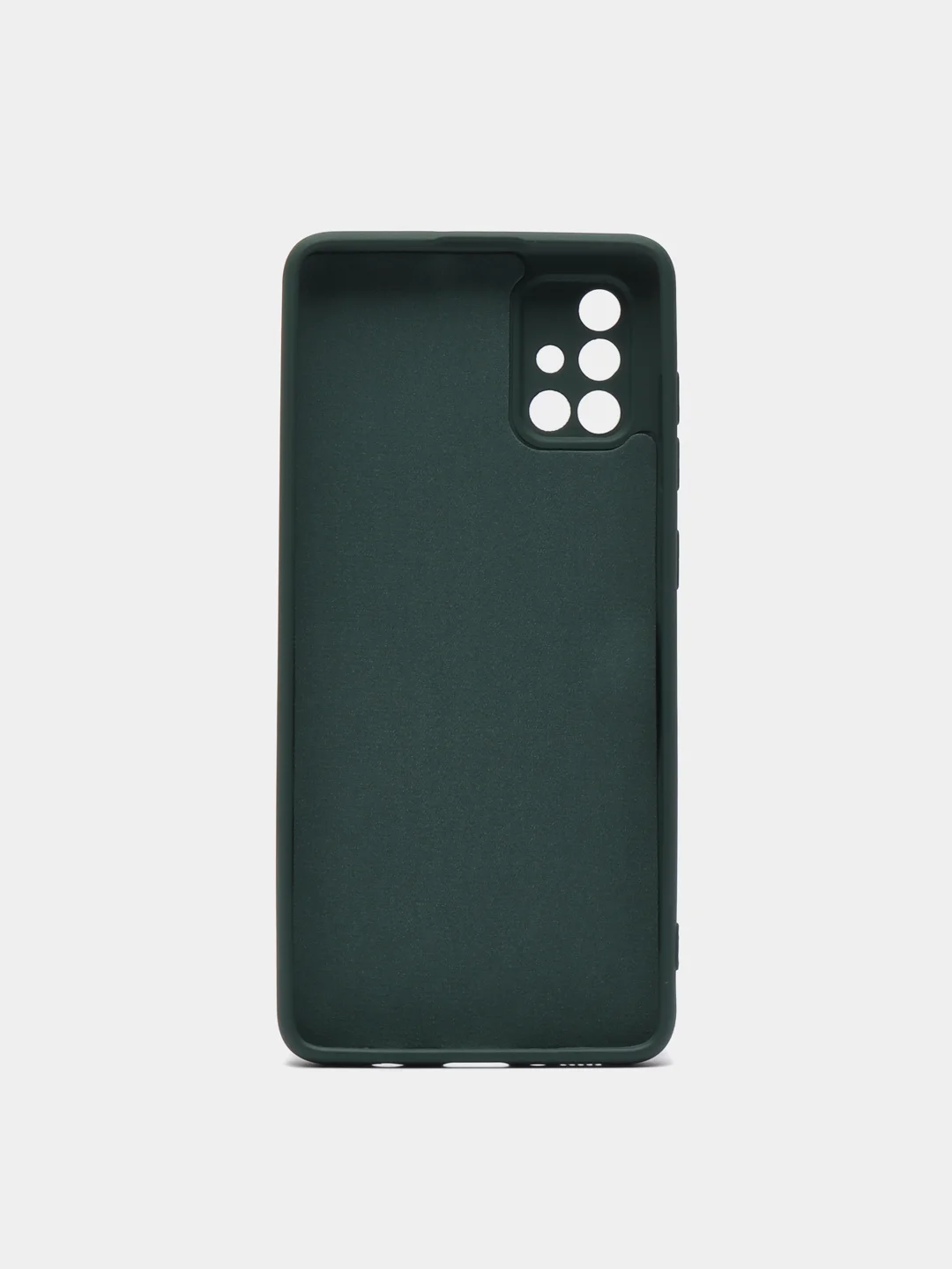 Тёмно-зелёный чехол силиконовый для Samsung A22 / M32, A32, A51, A71