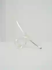 Серебряный заколка краб для волос