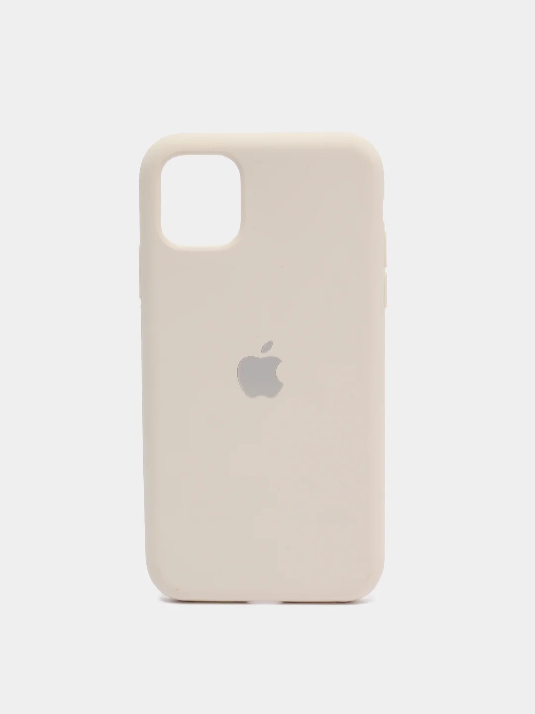 Бежевый чехол Silicone Case для iPhone 11 с закрытым низом