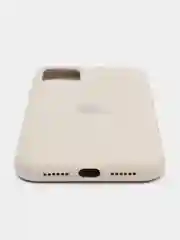 Бежевый чехол Silicone Case для iPhone 11 с закрытым низом