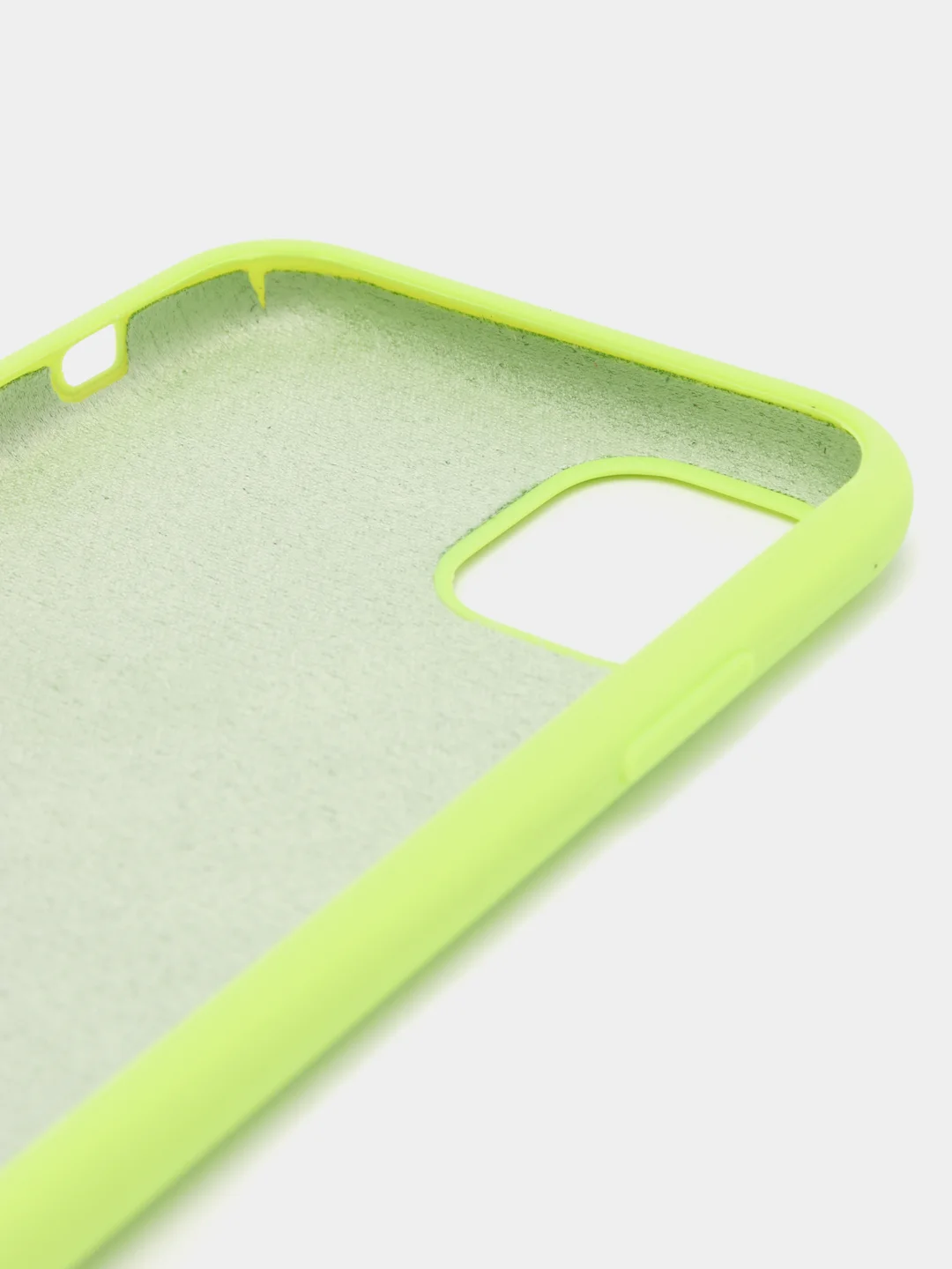 Лайм чехол Silicone Case для iPhone 11 с закрытым низом