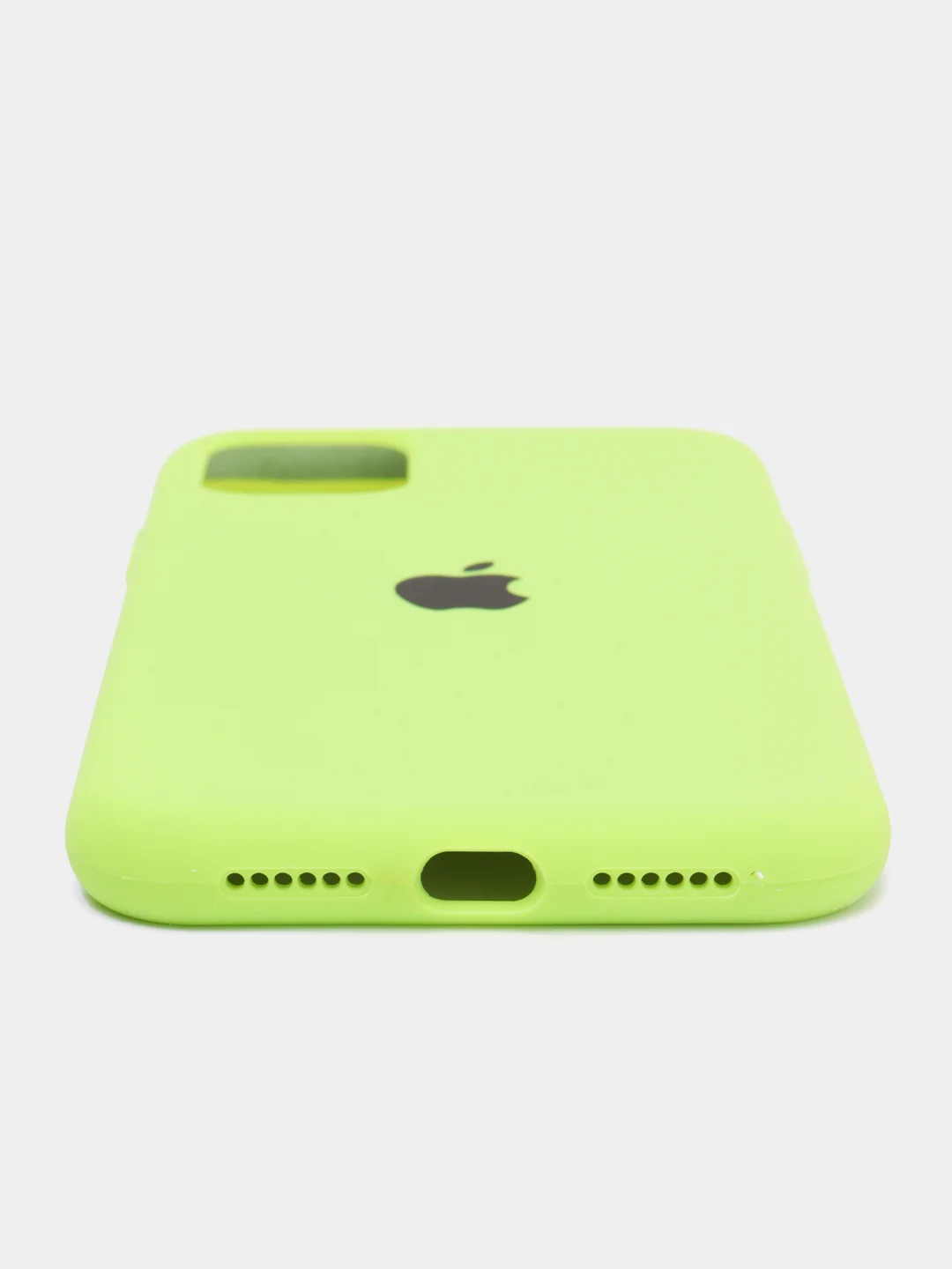 Лайм чехол Silicone Case для iPhone 11 с закрытым низом