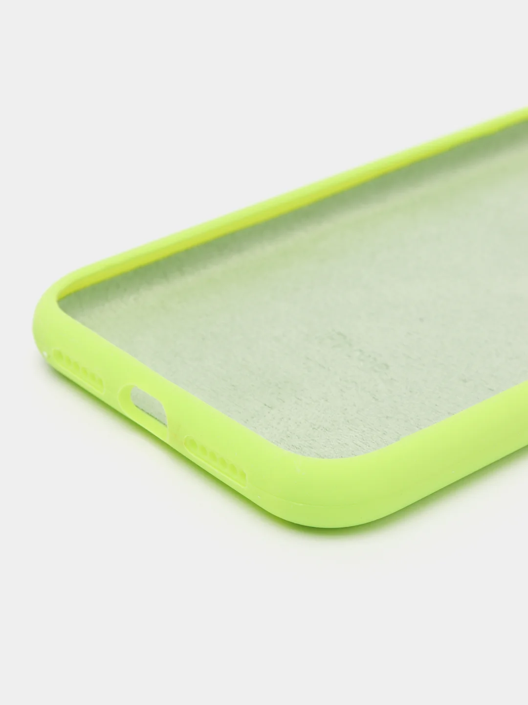 Лайм чехол Silicone Case для iPhone 11 с закрытым низом