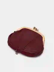 Бордовый кошелек из натуральной кожи, Barez