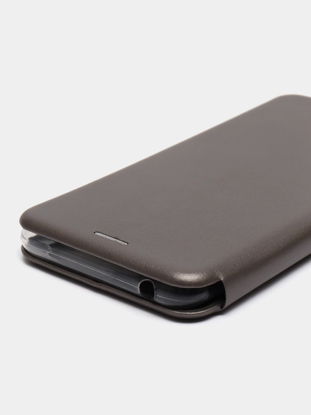 Серебряный чехол-книжка Xiaomi Redmi 10C, Сяоми Редми 10С
