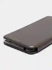 Серебряный чехол-книжка Xiaomi Redmi 10C, Сяоми Редми 10С