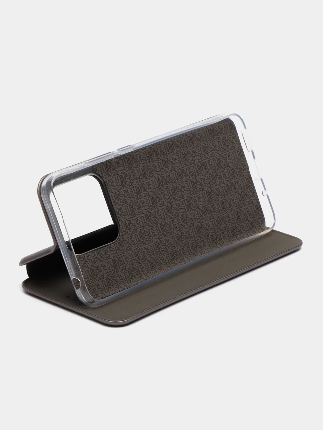Серебряный чехол-книжка Xiaomi Redmi 10C, Сяоми Редми 10С