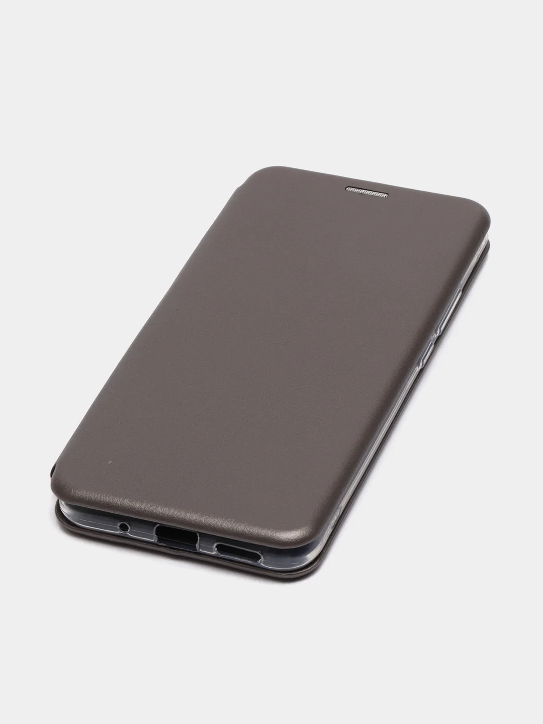 Серебряный чехол-книжка Xiaomi Redmi 10C, Сяоми Редми 10С
