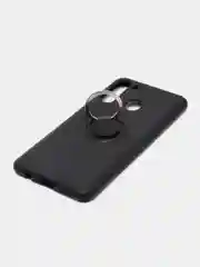 Черный чехол для Samsung Galaxy A21, A21S, A31, A41, A71, A91/ S10 Lite с кольцом-держателем