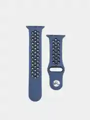 Синий силиконовый ремешок для Apple Watch, перфорированный