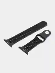 Черный силиконовый ремешок для Apple Watch, перфорированный
