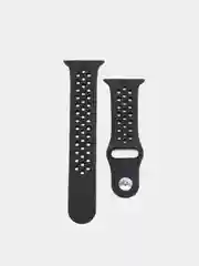 Черный силиконовый ремешок для Apple Watch, перфорированный