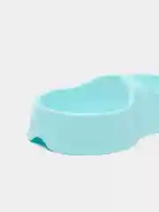 Белый миска для животных, двойная, 0,2 л