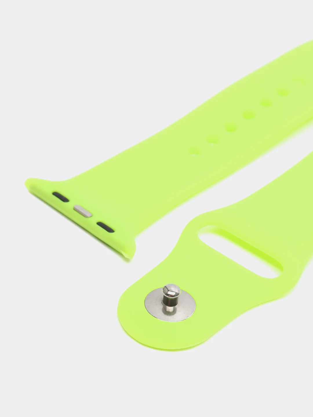 Салатовый силиконовый ремешок для Apple Watch 42/44