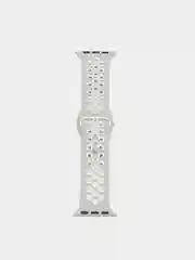 Серый силиконовый ремешок для Apple Watch, перфорированный