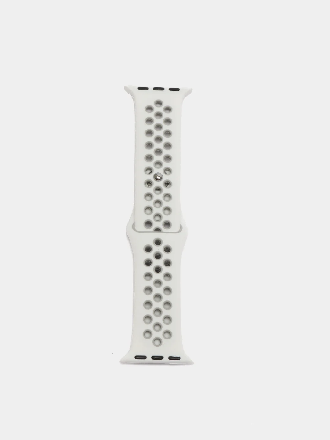 Белый силиконовый ремешок для Apple Watch, перфорированный