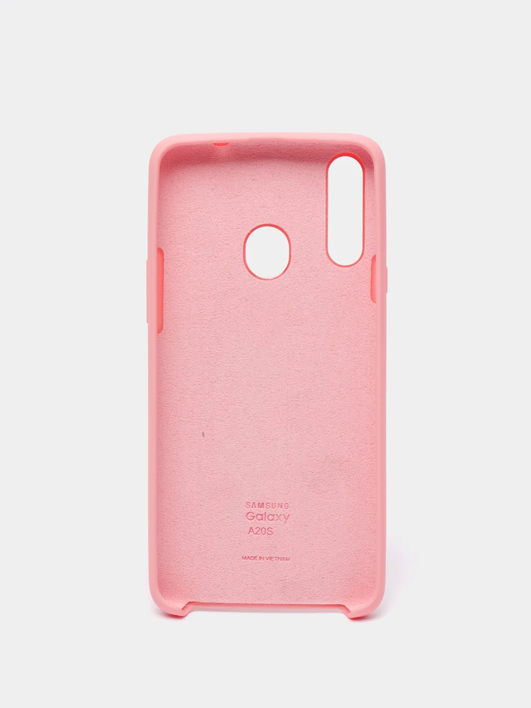 Розовый чехол силиконовый Silicone Cover Case для Samsung Galaxy A20S, A60, M40