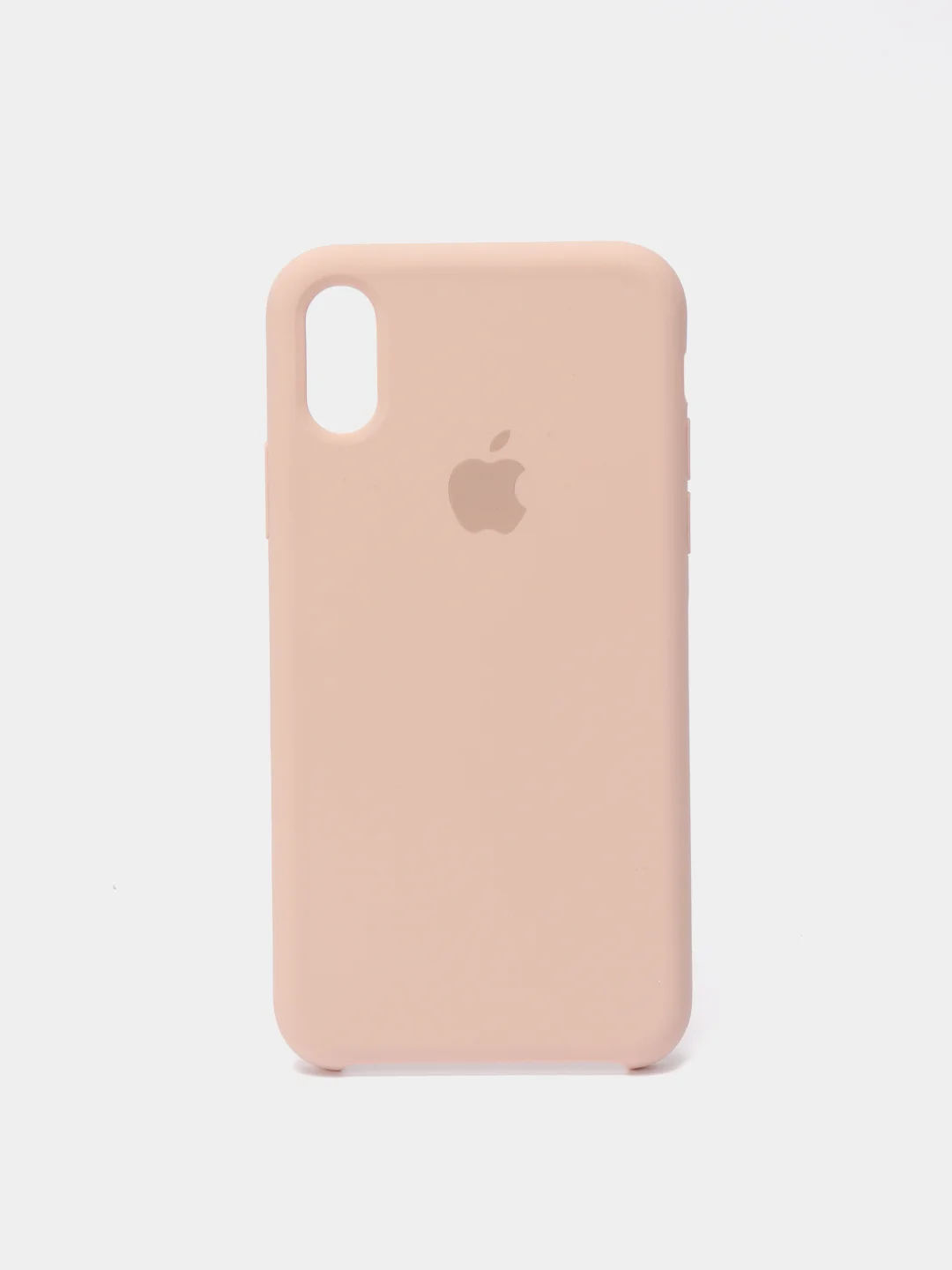 Бежевый чехол силиконовый для iPhone X/XS (Айфон)