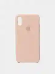 Бежевый чехол силиконовый для iPhone X/XS (Айфон)