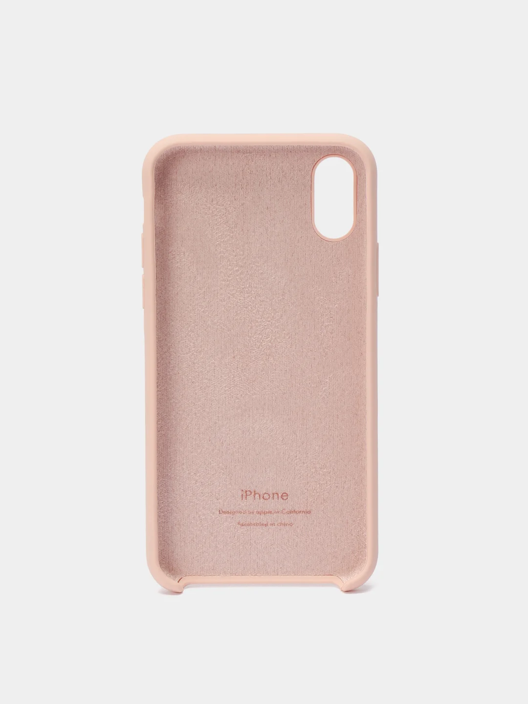 Бежевый чехол силиконовый для iPhone X/XS (Айфон)