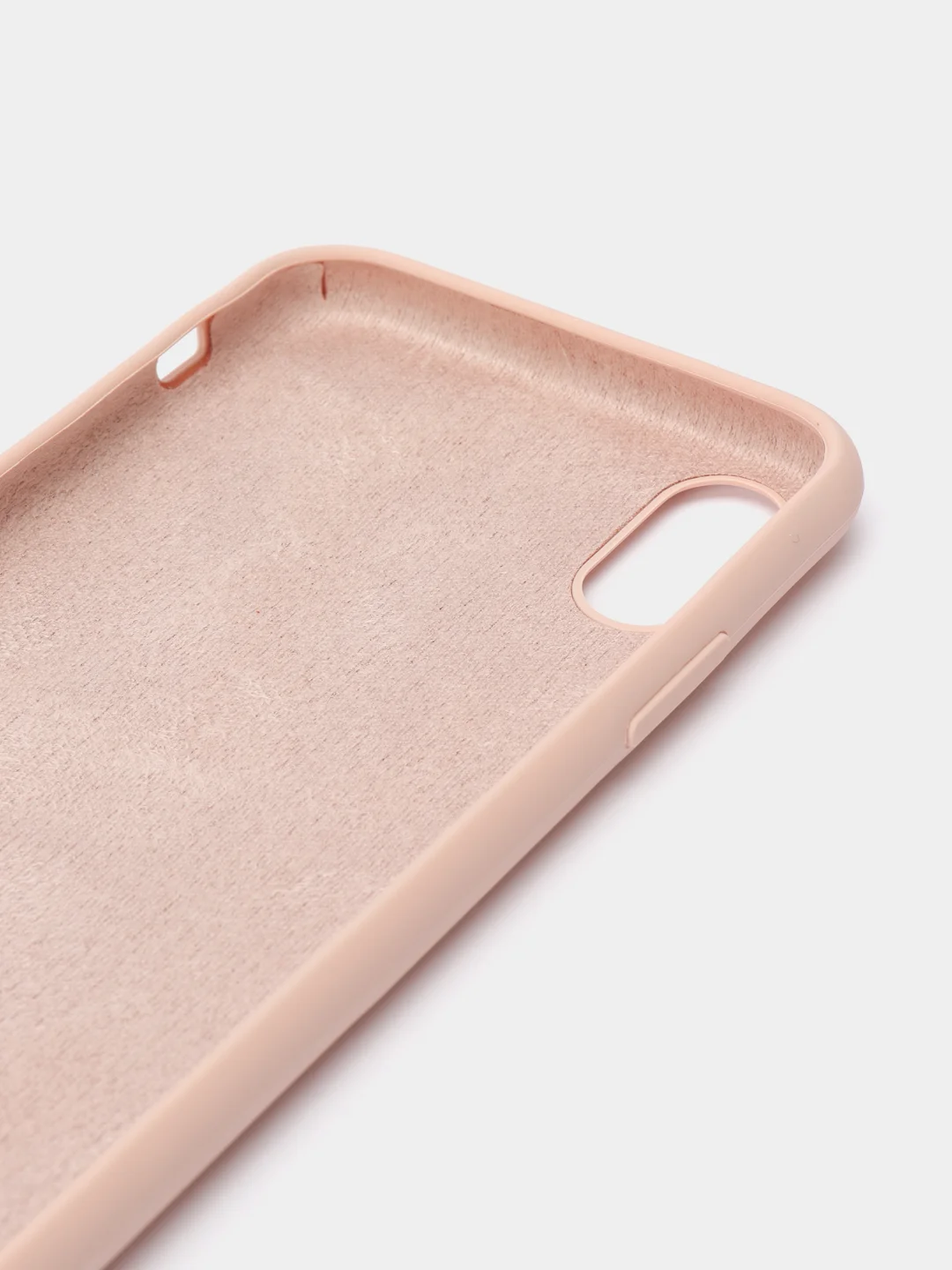 Бежевый чехол силиконовый для iPhone X/XS (Айфон)