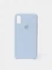 Светло-синий чехол силиконовый для iPhone X/XS (Айфон)