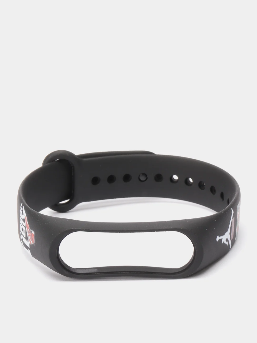 Голубой ремешок для фитнес браслета Mi Band 3/Mi Band 4, с рисунками