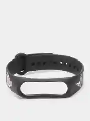 Голубой ремешок для фитнес браслета Mi Band 3/Mi Band 4, с рисунками