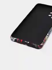 Тёмно-серый чехол для Samsung A12, A32,  A22, M12, M32 с картинкой / рисунком