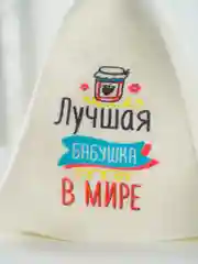 Багровый шапка для бани, женская