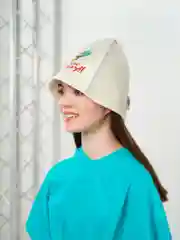 Шапка для бани, с вышивкой "Люблю баньку", войлочная