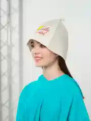 Золотой шапка бани и сауны,  с вышивкой