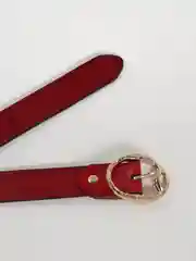 Багровый ремень женский