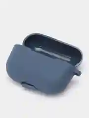 Индиго силиконовый чехол для наушников Apple Airpods Pro, Airpods