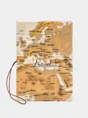 Коричневый обложка для паспорта