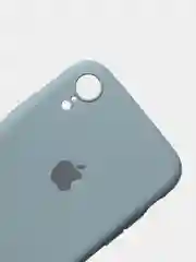 Серый меланж чехол на iPhone 11, 13, 12, XR, Pro, Max, Mini, бархатный
