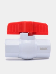Кран шаровой, 1/2", г/г, бабочка, полипропиленовый