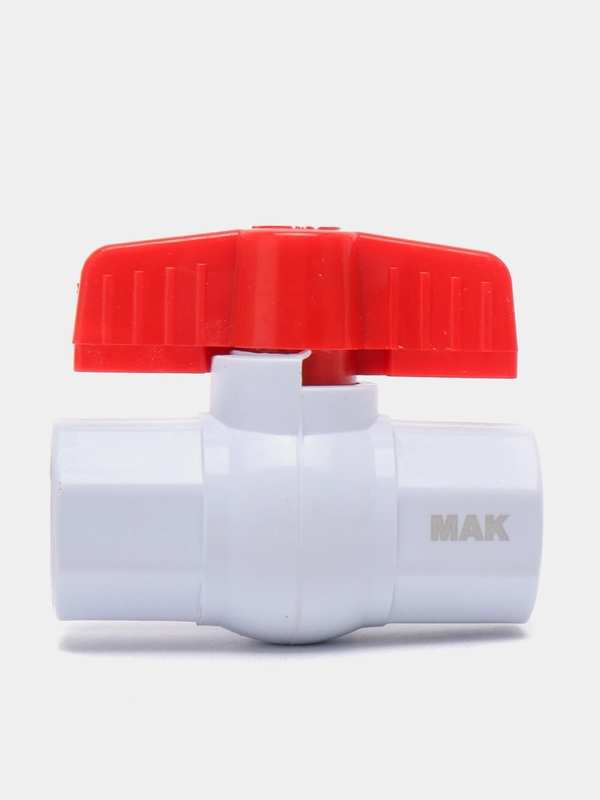 Кран шаровой, 1/2", г/г, бабочка, полипропиленовый