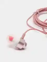 Розовый наушники проводные, с микрофоном и регулировкой громкости
