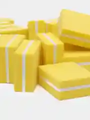 Желтый мини баф для ногтей 100/180 50 шт
