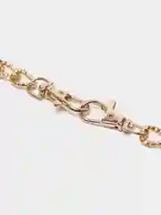 Золотой граненая цепь с карабинами для сумки, 120 см