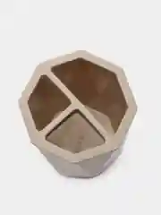 Бежевый стакан для зубных щеток / подставка ПРИЗМА IDEA