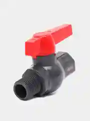 Кран шаровой 1/2" г/ш ручка полипропиленовый из АБС - пластика