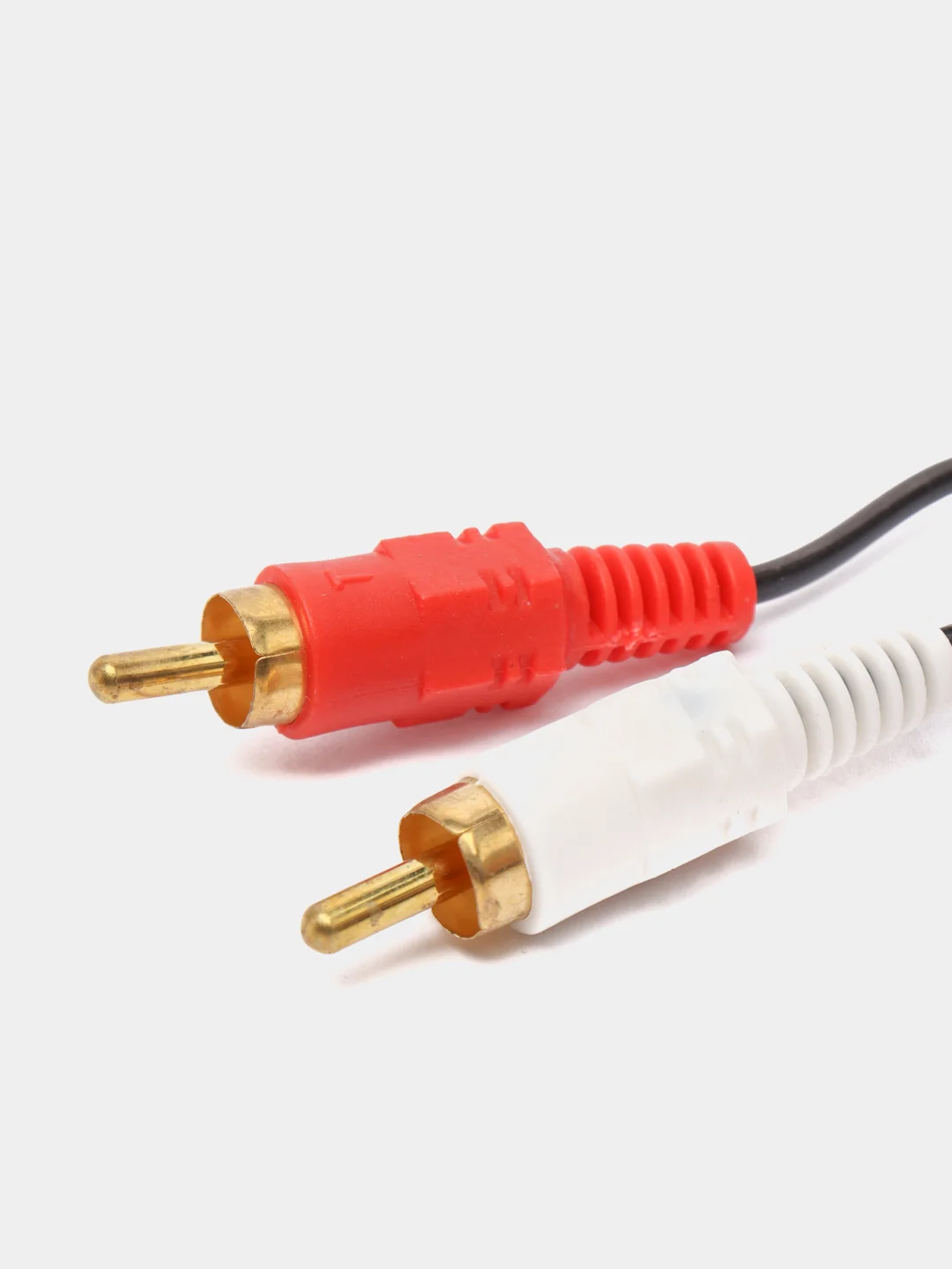 Аудиокабель  3.5 mm jack - 2 RCA (колокольчики) для подключения колонок, аудиотехники