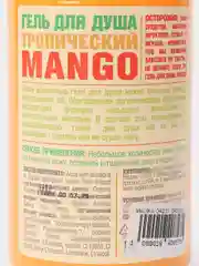 Гель для душа дикая ежевика blackberry, lime, vanilla, peach, mango, 500 мл Organic Shop