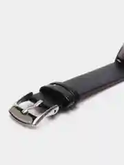 Черный ремешок для Xiaomi Mi band 3, 4, 5, 6 кожаный, для фитнес браслета