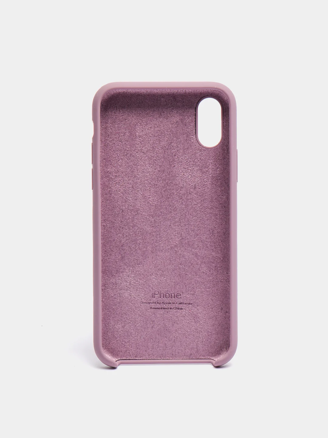Пурпурный чехол силиконовый для iPhone X/XS (Айфон)