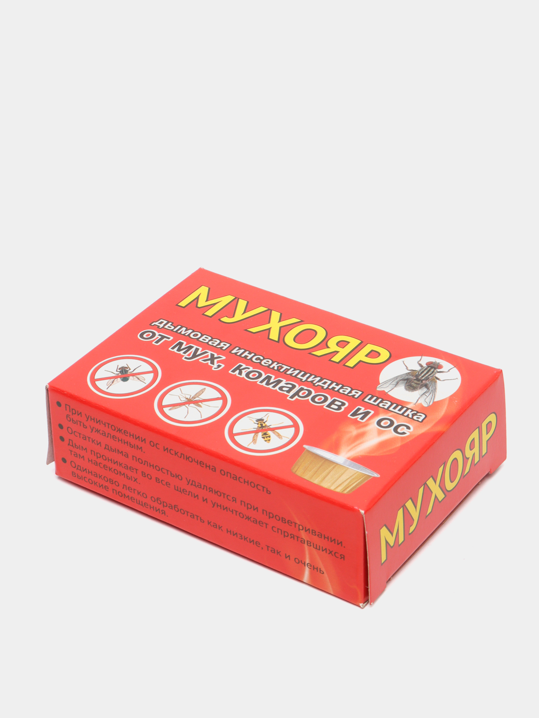 Шашка Дымовая Мухояр от мух, комаров и ос 50г купить по цене 225 ₽ в  интернет-магазине Магнит Маркет