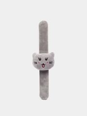 Игольница на браслете "Кошка", 23 х 6,5 х 3 см, цвет серый